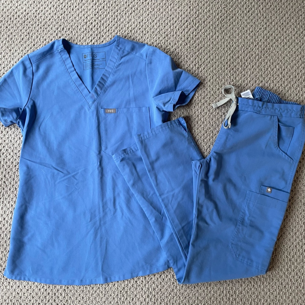Blue Scrub Set